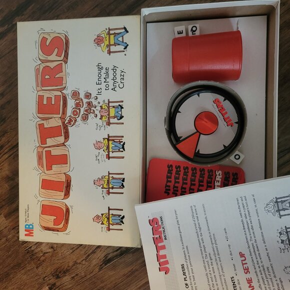 Jitters Word Game Vintage 1986 Milton Bradley Complete Family Dice Game - GUC - Picture 5 of 7
